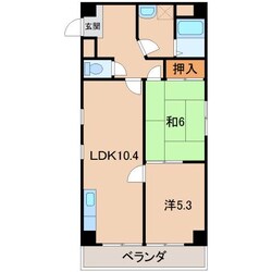 シャンティイ田中町の物件間取画像